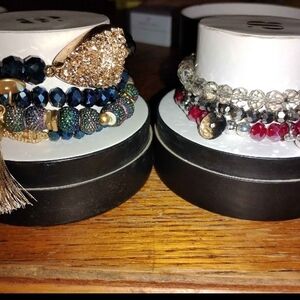 Elegant Multicolor Beaded Bracelet Set